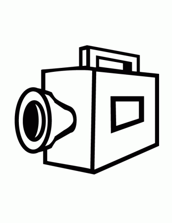 Video Camera Coloring Page - Coloring Pages for Kids and for Adults