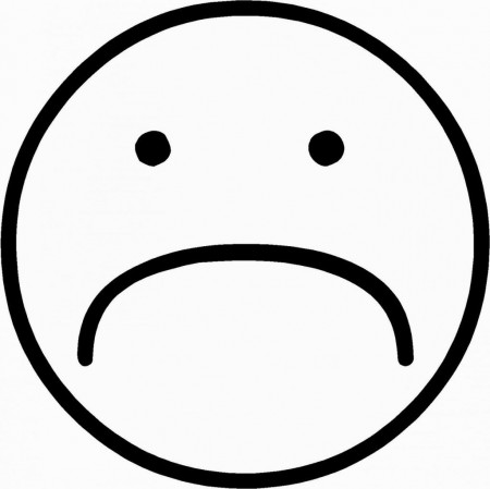 Sad Face Coloring Page | Coloring Pages