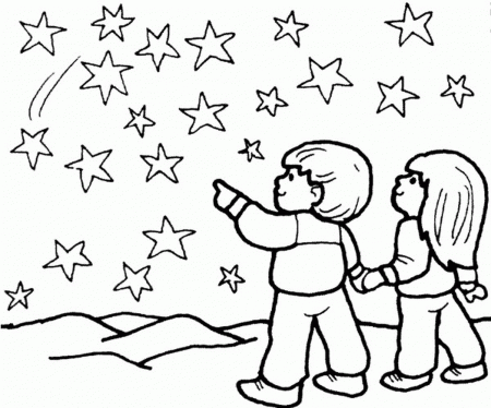 Baby Little Star Kids Coloring Pages Free Printable