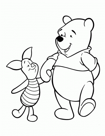 Butterfly And Winnie The Pooh Coloring Pages | Cartoon Coloring ...