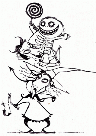 Nightmare Before Christmas Coloring Pages | Best Images ...