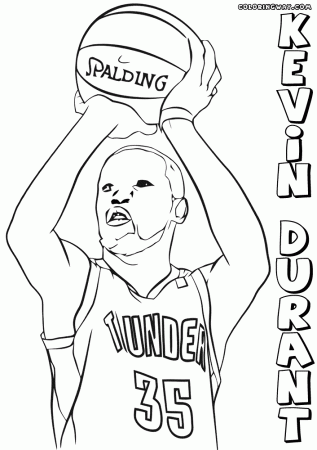 Kevin Durant coloring pages | Coloring pages to download and print