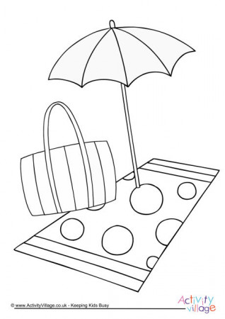 Beach Seaside Coloring Pages
