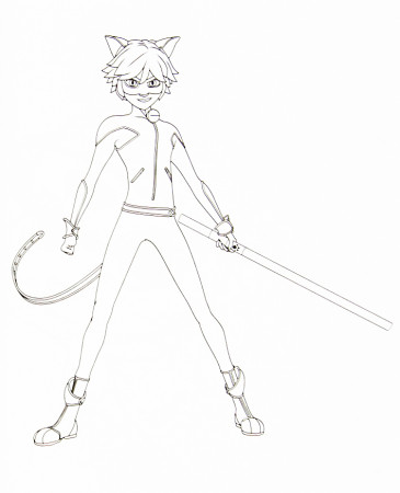 Miraculous Ladybug And Cat Noir Coloring Pages - Coloring Pages Kids