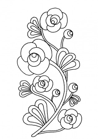 Beautiful flowers - Flowers Coloring pages for kids to print & color