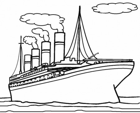 Titanic Coloring Pages - Free Printable ...