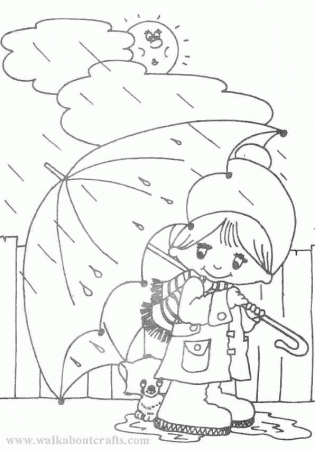 Rainy Day - Coloring Pages for Kids and for Adults