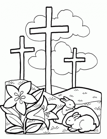 Coloring Pages Palm Sunday Easter - Coloring Page