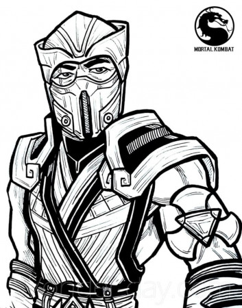 Mortal Kombat Sub-Zero 5 Coloring Page - Free Printable Coloring Pages for  Kids
