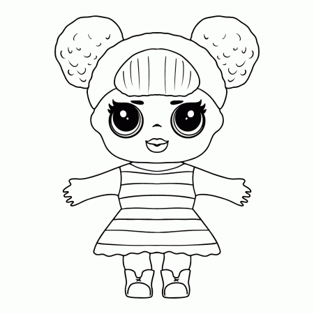 L.O.L. Surprise Doll Queen Bee - Coloring Pages for Kids