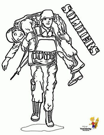 Mighty Military Coloring Page | 250 Free| Army Air Navy | Rifles Flags