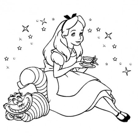 Alice In Wonderland Coloring Book Pages 197 Free Printable 293545