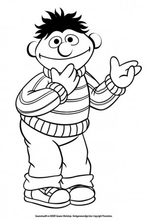 Bert And Ernie Coloring Pages Page 1