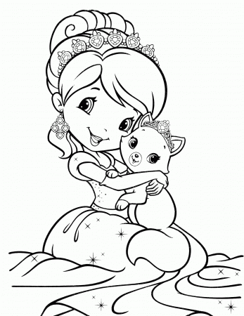 Strawberry Shortcake Coloring Sheets Printable Free - High Quality ...