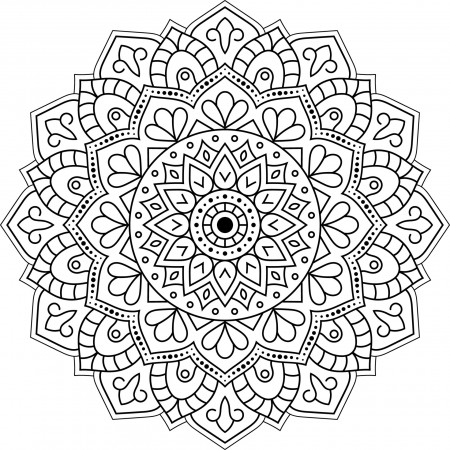 Mandala Coloring Pages Vector Art, Icons, and Graphics for Free Download