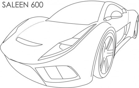 Super car - Saleen 600 coloring pages for kids