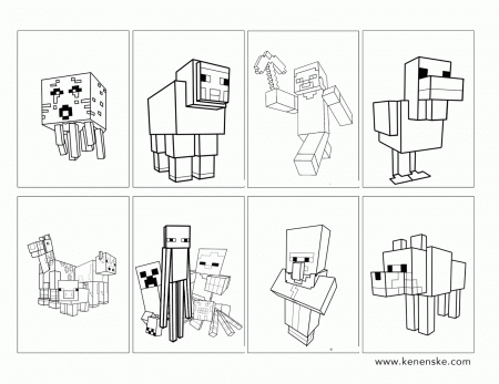 Minecraft Coloring Book Printable - High Quality Coloring Pages
