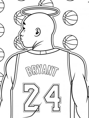 Kobe Bryant Coloring Pages - Free Printable Coloring Pages for Kids