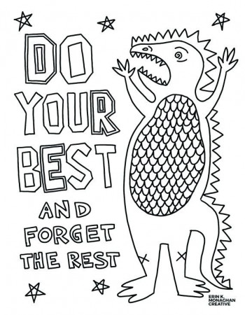 Do Your Best Dinosaur Coloring Sheet Growth Mindset for Kids - Etsy | Growth  mindset for kids, Quote coloring pages, Free preschool worksheets