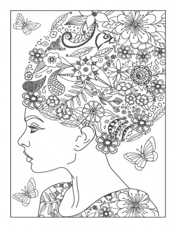 Botanical Flower Coloring Pages for Adults to Help with Stress and  Relaxation - Download