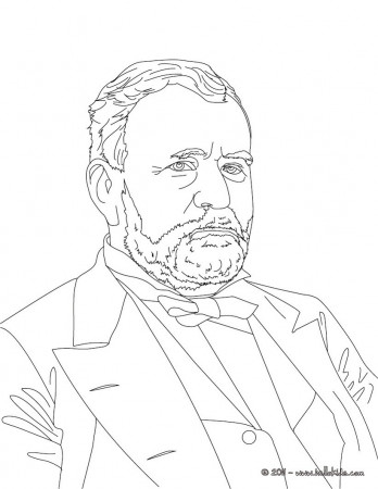 President general ulysses grant coloring pages - Hellokids.com