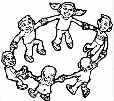Children Playing Coloring Page | Coloring Pages - Coloring Home