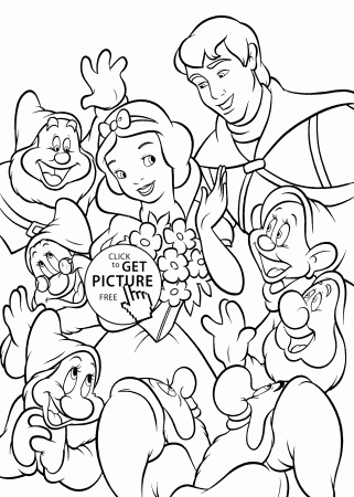 All from Snow White coloring pages for kids, printable free ...