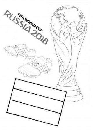 FIFA World Cup Russia 2018 Coloring Page - Free Printable Coloring Pages  for Kids