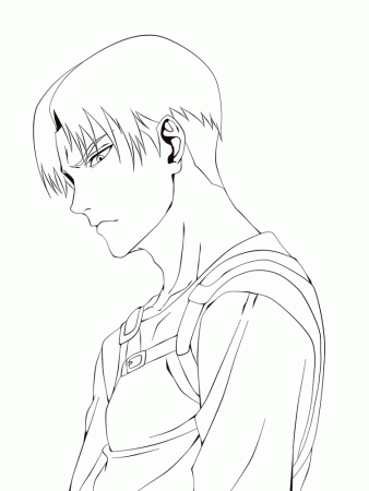 Printable Levi Ackerman Coloring Pages - Anime Coloring Pages