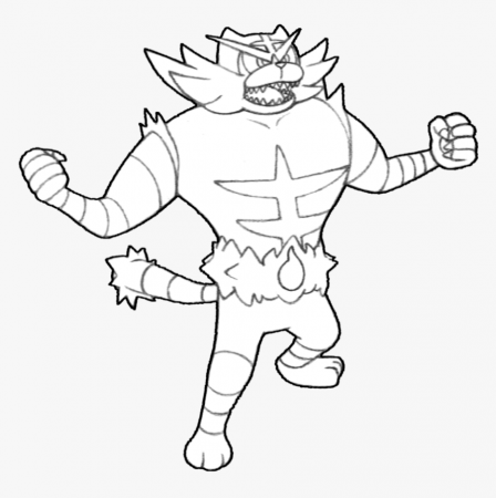 28 Collection Of Incineroar Pokemon Drawing - Incineroar Coloring Page, HD  Png Download is free transp… | Pokemon drawings, Pokemon coloring pages,  Pokemon coloring