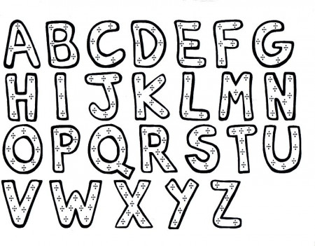 Alphabet Letters | Free Coloring Pages on Masivy World
