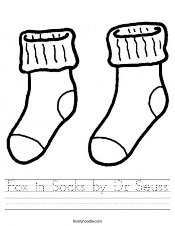 Fox in Socks by Dr Seuss Worksheet - Twisty Noodle