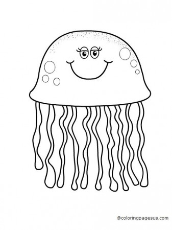 jellyfish. coloring pages of jellyfish for kids. coloring pages ...