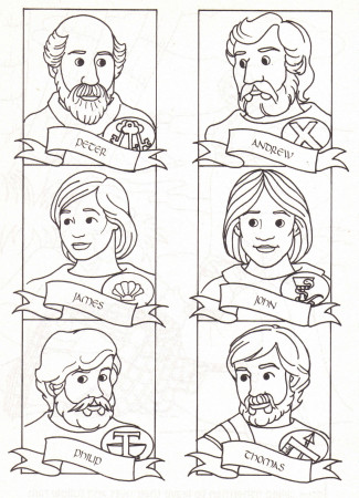 12 Disciples Coloring Page Download. I was thinking about ...
