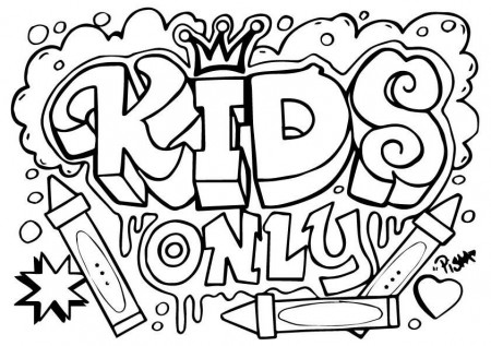 ▷ Graffiti: Coloring Pages & Books - 100% FREE and printable!