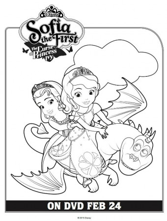 Free Printable Disney Sofia the First Coloring Page | Mama Likes This