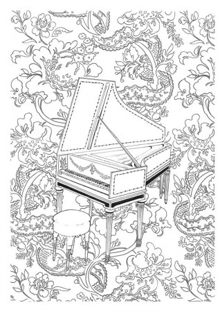 Anti Stress Coloring Pages Music