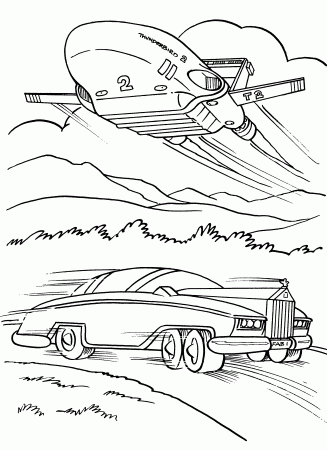Coloring Page Tv Series Coloring Page Thunderbirds | PicGifs.com