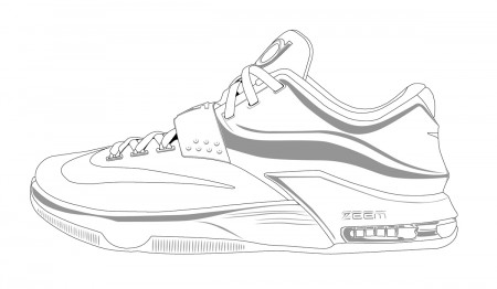 Kd Shoes Coloring Pages at GetDrawings | Free download
