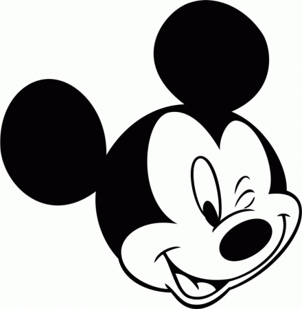 Coloring Pages Of Mickey Mouse Face - High Quality Coloring Pages