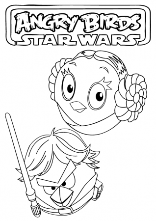 Angry Birds Star Wars Coloring Page