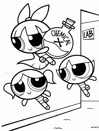 Pudgy Bunny's Power Puff Girls Coloring Pages | Coloring Page Love ...