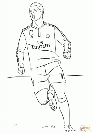 Cristiano Ronaldo coloring page | Free Printable Coloring Pages
