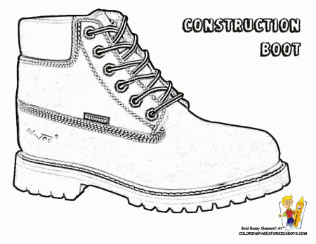 Boot - Coloring Pages for Kids and for Adults