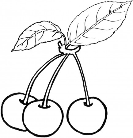 Fruit and berries coloring pages 4 / Fruit and berries / Kids ...