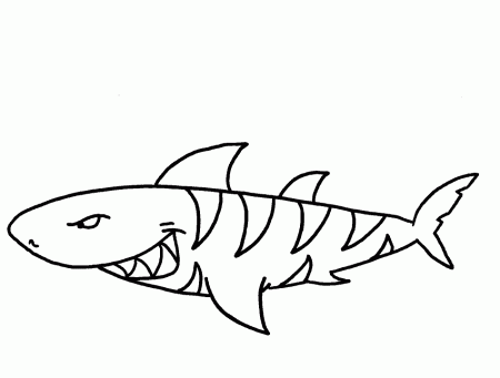 shark color page - High Quality Coloring Pages