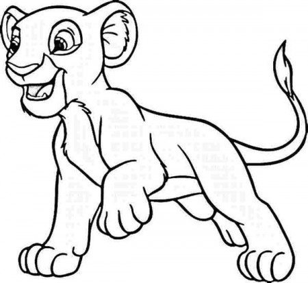 Simba Want To Play Coloring Page - Download & Print Online Coloring Pages  for Free | Color Nimbus