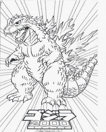 Download or print this amazing coloring page: Godzilla Coloring Pages-17372  - Max Coloring | Monster coloring pages, Godzilla birthday party, Godzilla  birthday