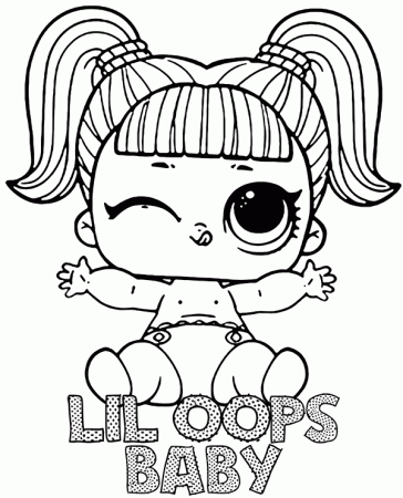 LOL Surprise coloring page Lil Oops Baby