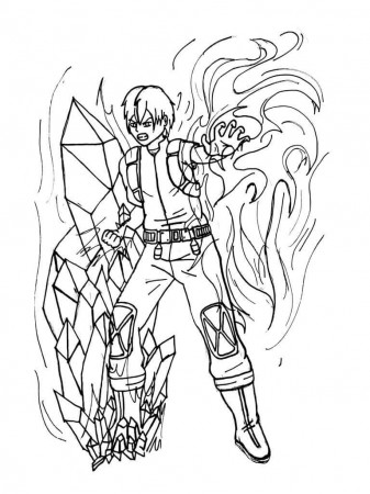 Shoto Todoroki Coloring Pages - Free Printable Coloring Pages for Kids